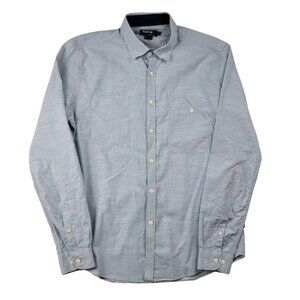 Barbour International Chambray Button Down Logan Shirt Denim Size M